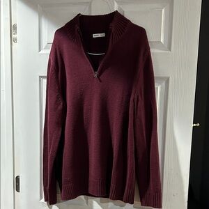 MENS XL Burgundy Sweater from Sonoma